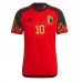 Belgium Eden Hazard #10 Replica Home Stadium Shirt World Cup 2022 Short Sleeve